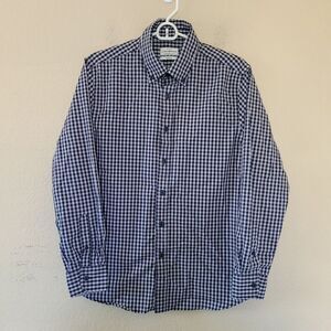 Lucky Brand Mens Medium Slim Fit Checkered Long Sleeve Button Up Casual Shirt